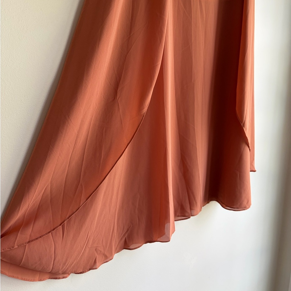 Umgee Chiffon Panel Tulip Wrap Midi Skirt Size L - Picture 2 of 6
